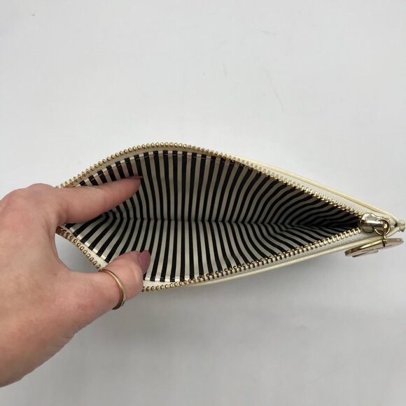 Kate Spade Cream And Gold Polka Dot Pouch - Picture 10 of 10